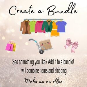 CREATE A BUNDLE to combine shipping and receive discounts